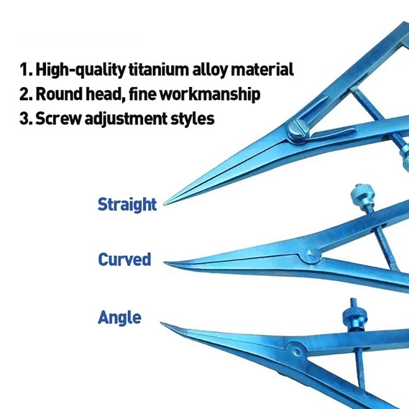 눈꺼풀 캘리퍼스 카스트로비에조 켈리퍼 나사 조정 스타일, 직선, 곡선, 각도 0mm-20mm 안과 기구