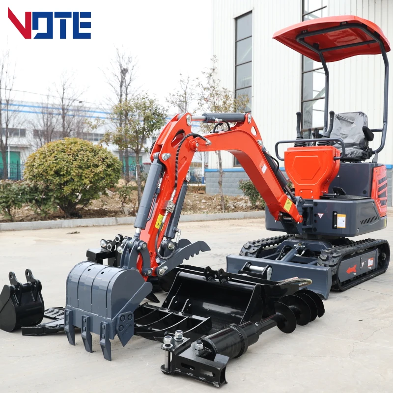 1Ton 1.2Ton Mini Crawler Excavator With Good Running Condition Multifunctional Micro Mini Excavator With Rotary Arm Mini Diggers