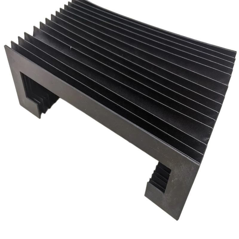 Custom made T2 milling machine flexible accordion bellows dust cover,350mmx 200mm x 400mm and 315mm x 85mm x 400mm, each 1 piece
