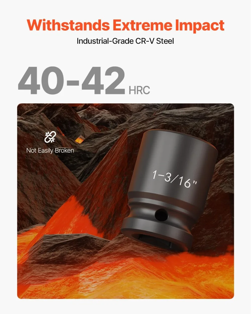 

3/4" Impact Socket Set 27-Piece SAE Metric Heavy Duty Truck Tool Kit with Case