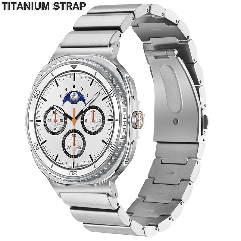 

Luxury Titanium Band for Samsung Galaxy Watch 8/8Classic 40mm 44mm 46mm Metal Bracelet for Galaxy Watch 8 Ultra 2025 47mm Strap