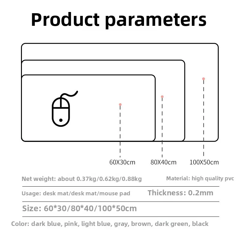 Leather Mouse Pad Large Table Waterproof Computeroffice Desk Pad Writing Pad