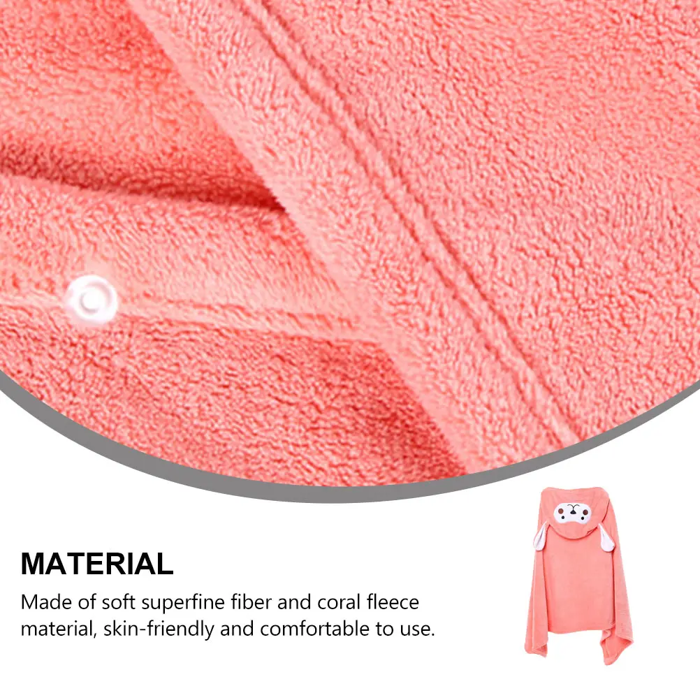 

1Pcs Cartoon Bath Cloak for Kids Fleece Soft Comfortable Child Bath Towel Shower Blanket