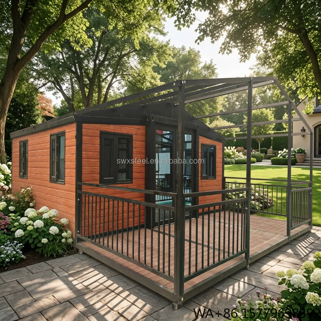 Portable Luxury Modular Homes 20ft 40ft Expandable Steel Container 3 Bedroom Tiny Villas Prefabricated Modern Hotel Housing