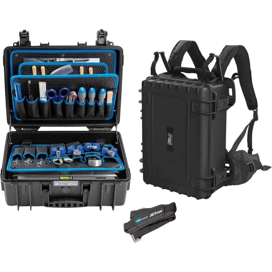 

Jet 5000 Outdoor Tool Case with Pocket Tool Boards Black for Professional Use Durable Storage Solution with Organized Access