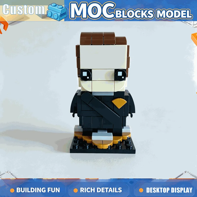 166PCS MOC Sci-Fi Space Telepath Officer Figure Model Custom Building Blocks DIY Assembly Creative Educational Learning Toy Gift