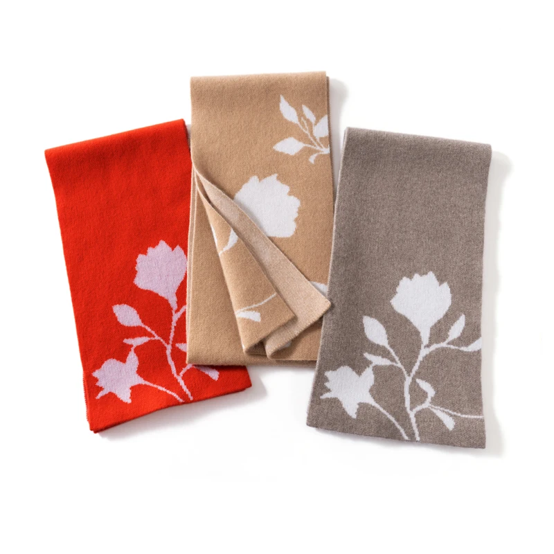 

Элегантный кашемировый вязаный мягкий шарф, ветрозащитный, теплый, защита лица, зимняя верхняя одежда с пробором и вышивкой, глушитель для скейтборда