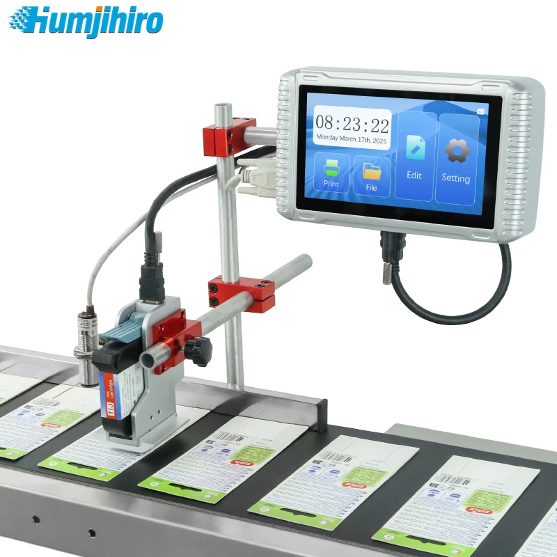 7.0-inch Screen Online Thermal Inkjet Printer QR Code Printing Batch Date Logo Expiry Date Production Line Inkjet Printer