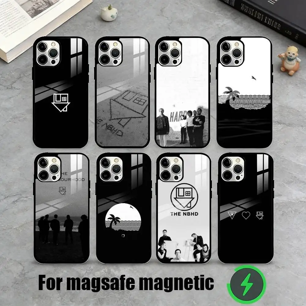 

T-The Neighbourhood NBHD Phone Case For iPhone17,16,15,14,13,12,11 Plus,Pro Magnetic with Magsafe Wireless Charging