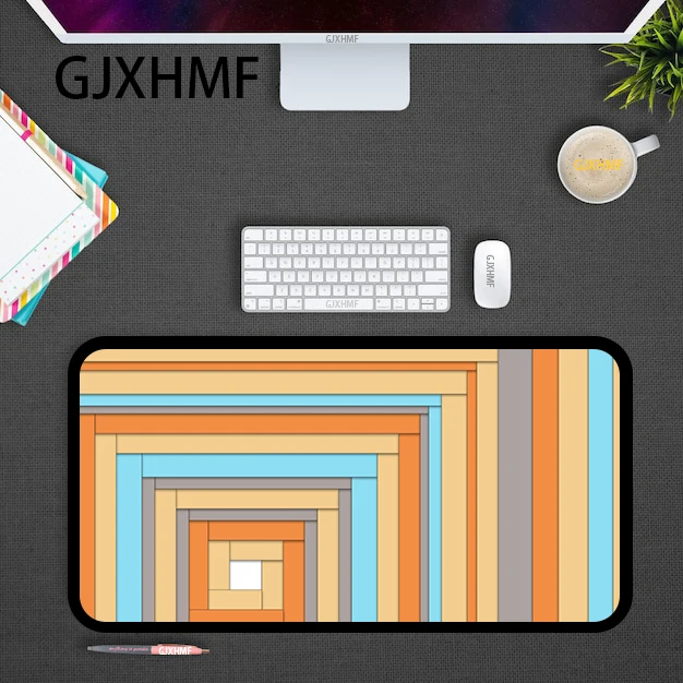 Simple style Mausepad yellow Desk Mat Gaming Mat Pad on The Table Office Gamer Accessories Keyboard Mats Mouse Pad Mouse Carpet