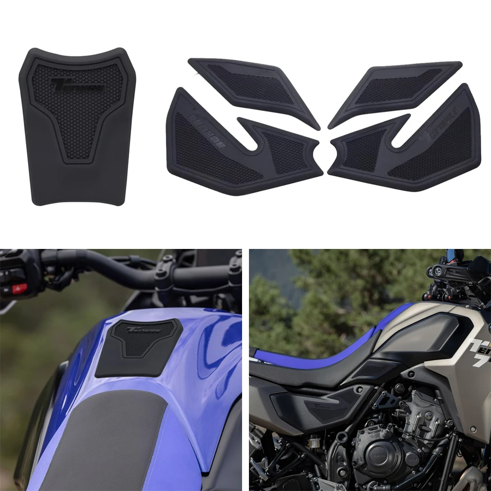 

2026 New For Tenere 700 Rally 35kW 2025 Motorcycle Non-slip Side Fuel Tank Stickers Waterproof Pad Rubber Sticker