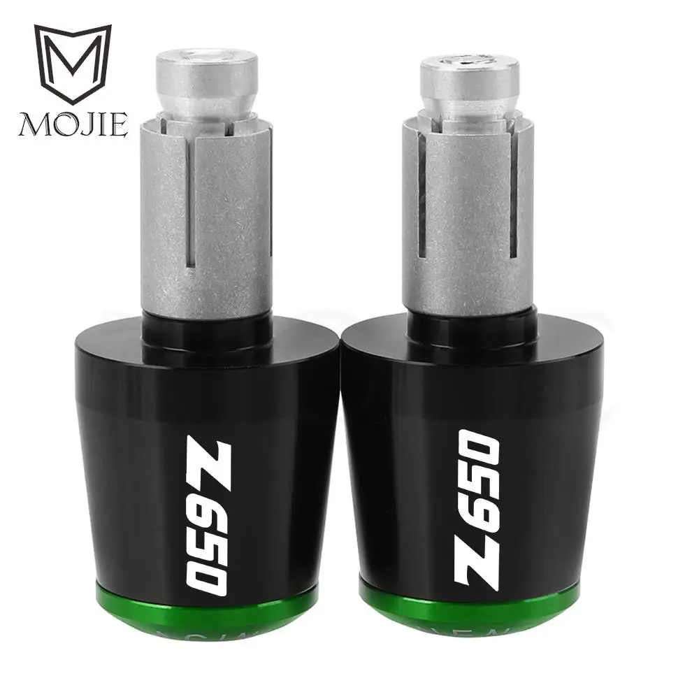 Motorcycles Handlebar Grips Cap Weight PartsAnti Vibration Silder Plug Ends FOR KAWASAKI Z650 Z 650 2017 2018 2019 2020 2021