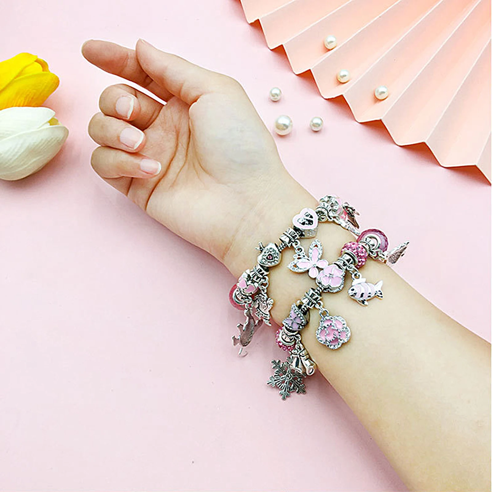NEW 24 Day Countdown Calendar Advent Surprise Blind Box Set Christmas Bracelet Set DIY Creative Ornaments Christmas girl Gifts