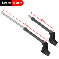 DoubleE E010 Small Arm Push Rod 100mm Stroke with Gearbox Pack 7.4V For 1/14  RC Electric Excavator EC160E Model SY010-04 Parts