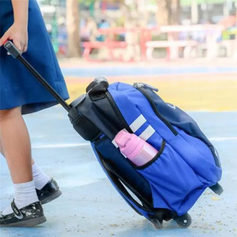 DT15 Foldable Backpack Trolley Cart with Wheels, Compact Luggage Cart for School Season, Labor-Saving Travel Trolley for