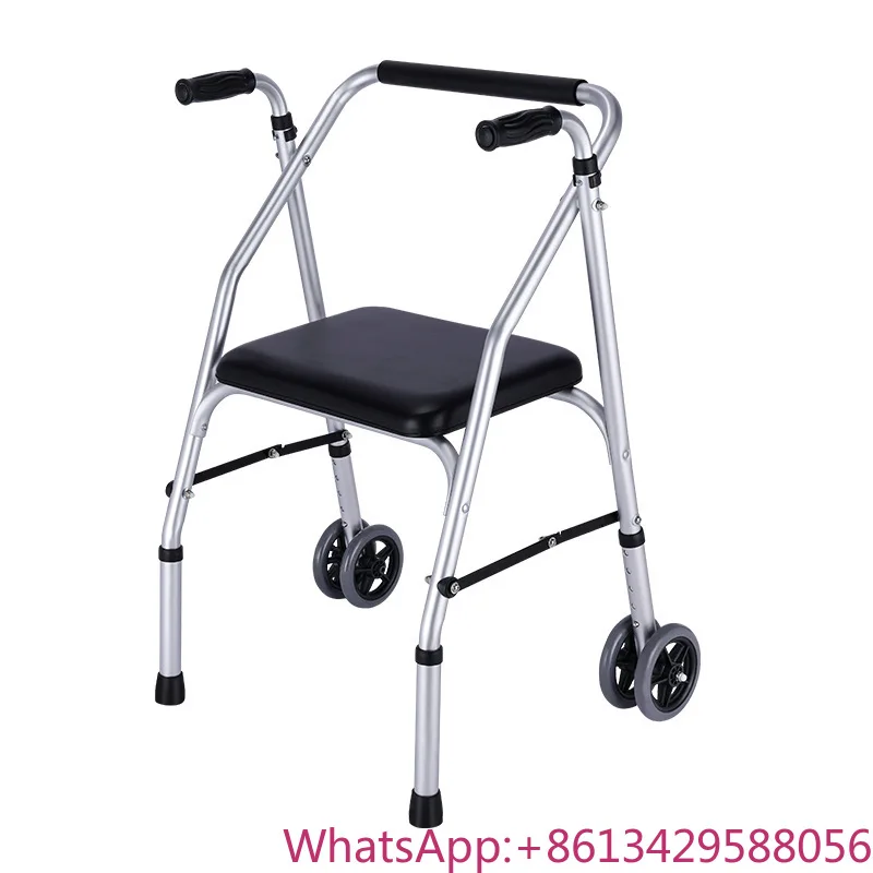 

Carbon Fiber All-Terrain Aluminum Rollator Walker Indoor Outdoor Mobility Aid Elderly Disabled Rehabilitation Therapy Supplies