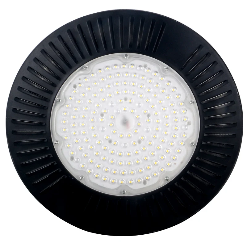Waterproof Three-proof  Fin Led Mining Lamp 200W Black Factory Chandelier Super Bright Warehouse Lighting view 3