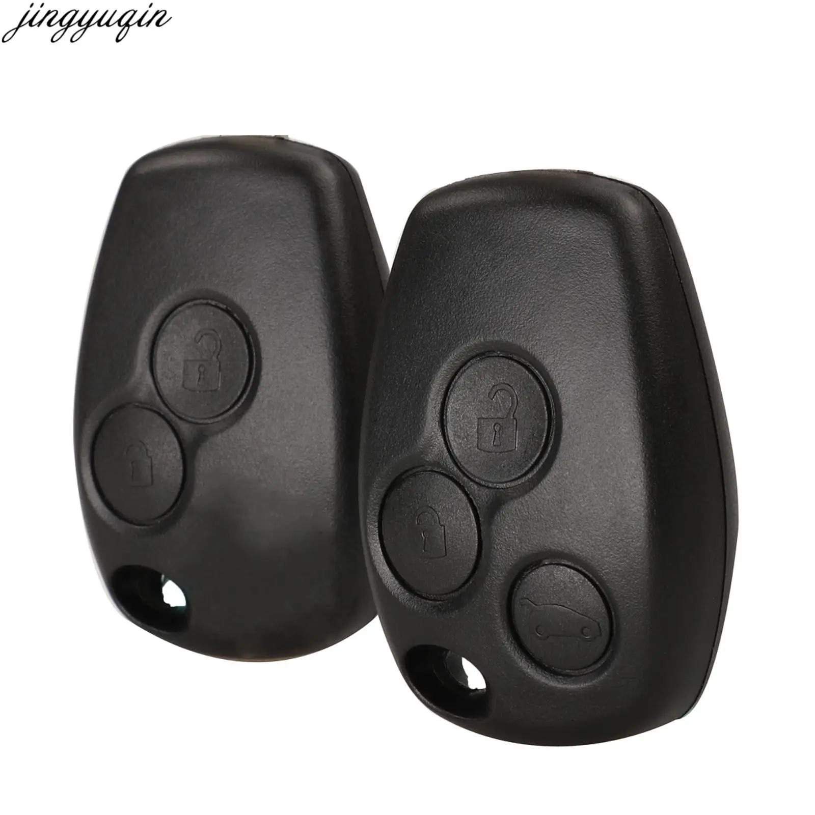 Jingyuqin 2/3 Buttons Remote Car Key Fob Shell For Renault Megane Modus Clio Logan Sandero Duster Nissan VAC102 Ne72 VA2 Blade