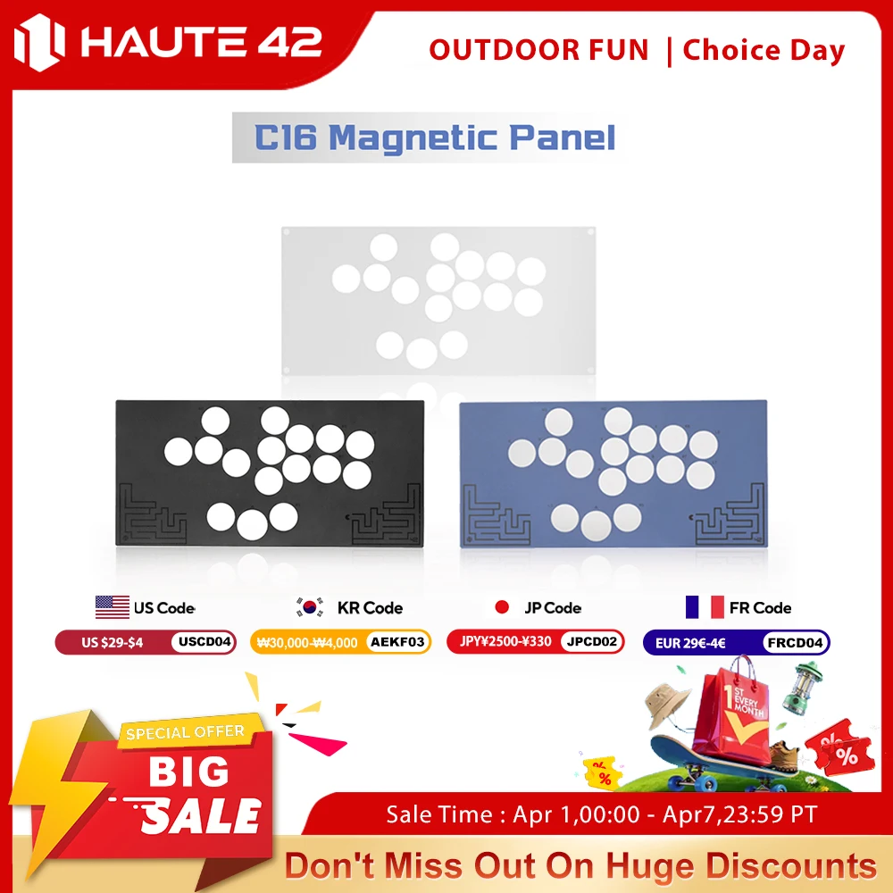 HautePad C16 /C16-S Leverless Controller Replaceable Magnetic Panel Aluminum Alloy And Frosted Panels 3 Colors For you to Choose