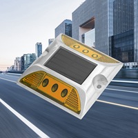 LED Solar Power Ground Marker Lights Waterproof Outdoor Driveway Road Highway Spike Lamp