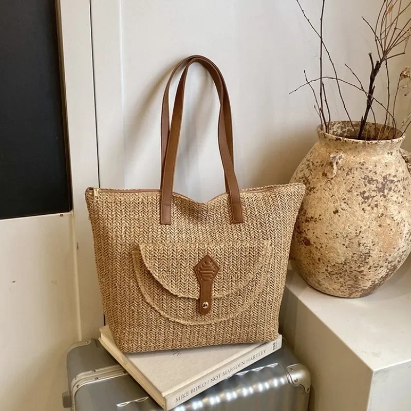 

Minimalist Casual Diaper Bag Simple Vintage Style Ladies Leather Crossbody Purse Handbag Large Capacity