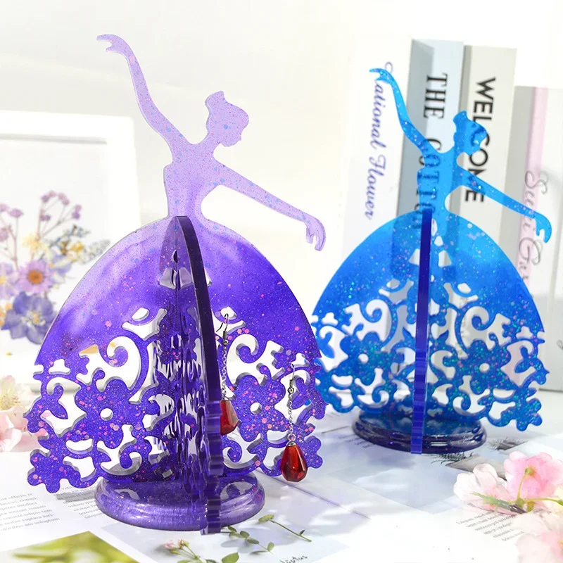 Dancing Girl Silicone Mold for Epoxy Resin Crafts Jewelry Making Creative Resin Casting Molds