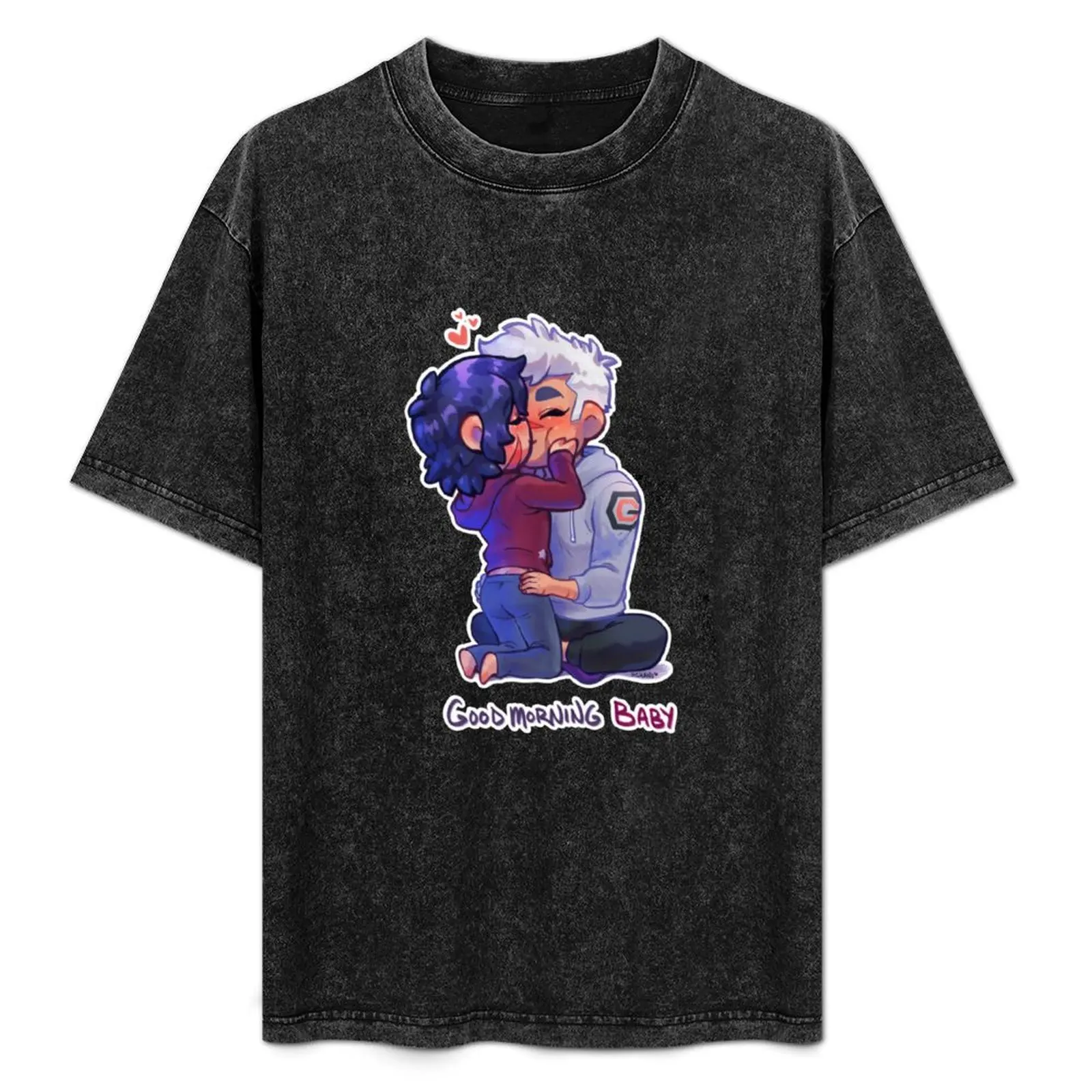 

good morning, baby T-Shirt Basic Crew Neck Short Sleeve Top