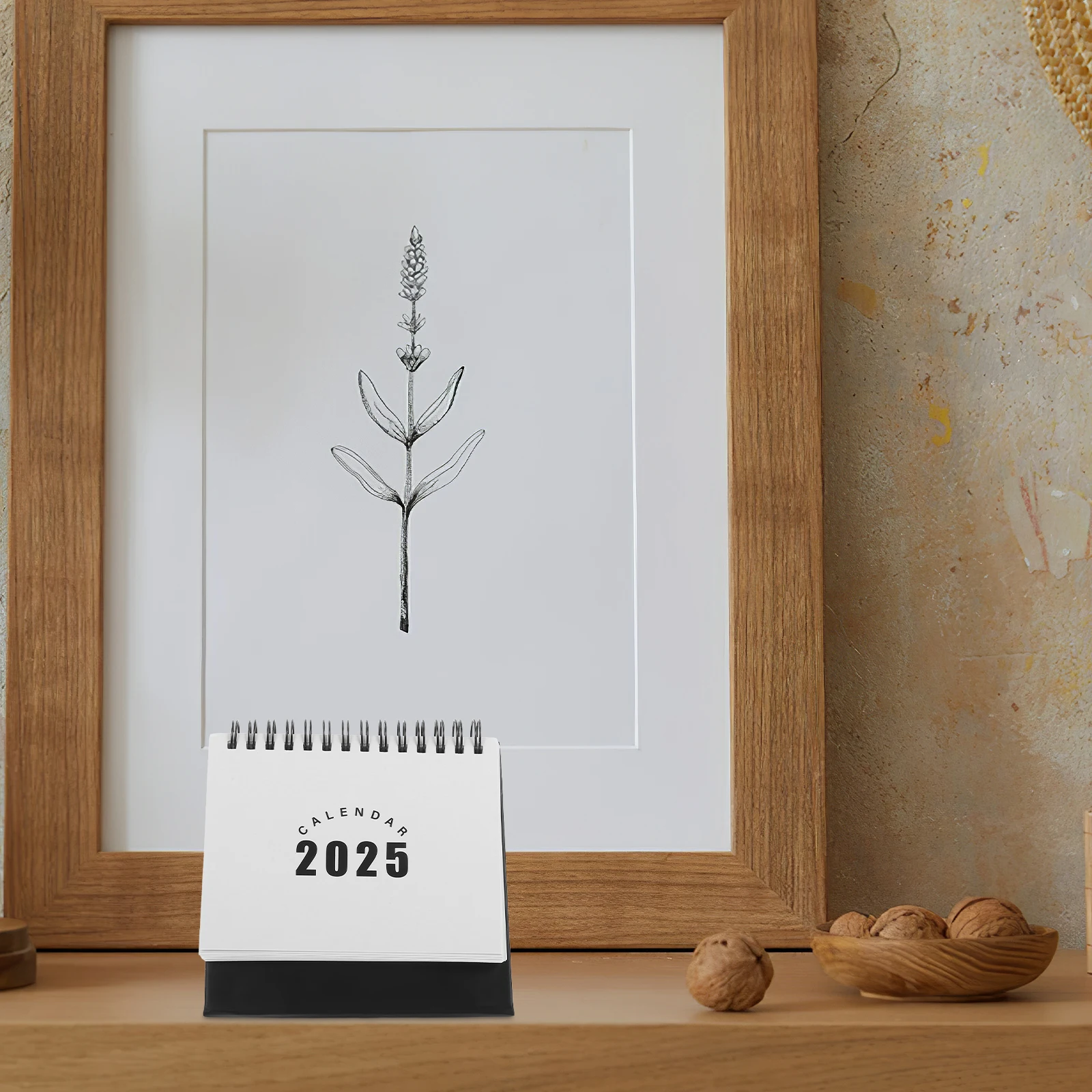 

2025 Desk Calendar Small St Flip Lunar Mini Office Planner Stylish Decorative Piece Durable Scheduling Tool Year of the