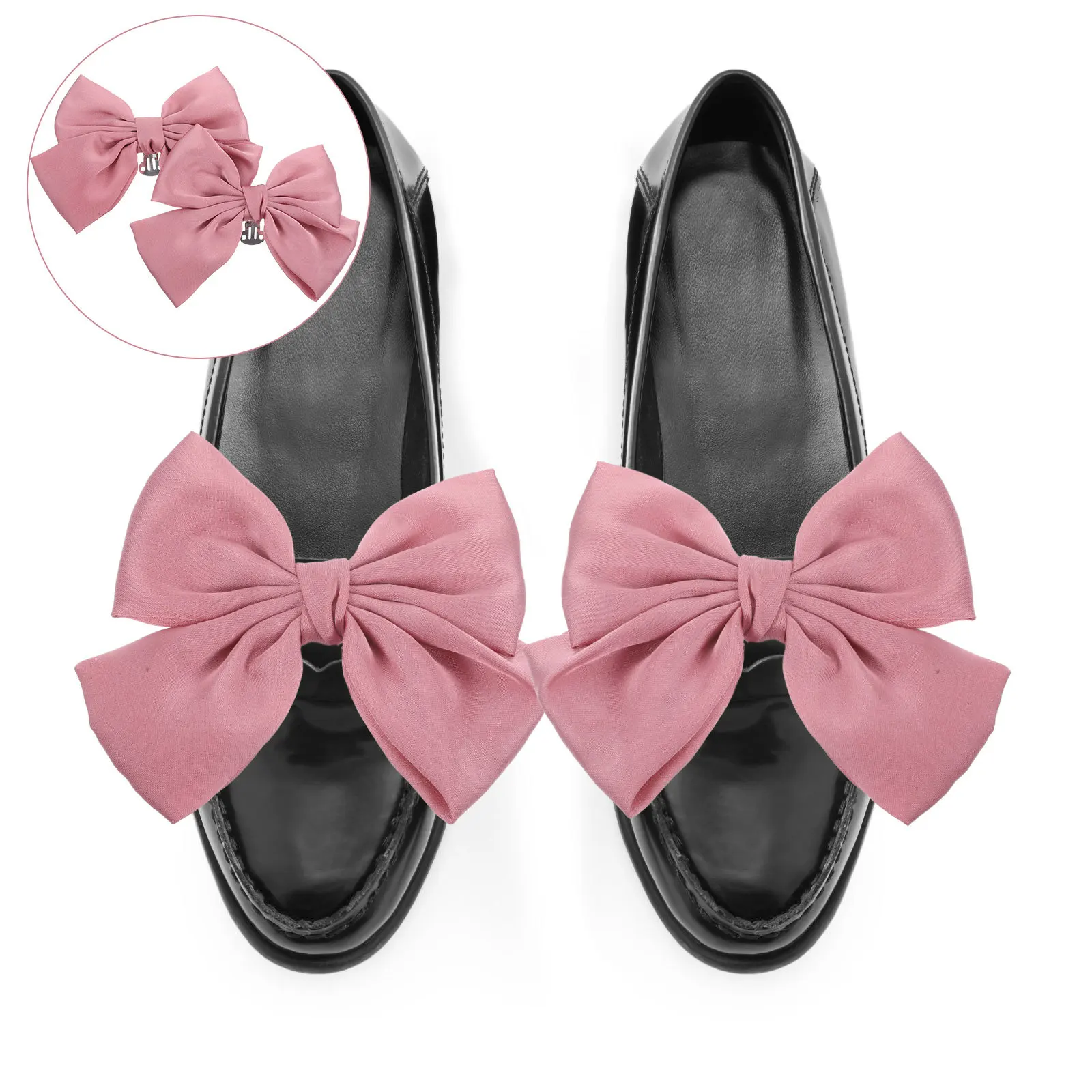 

1Pair Bowknot Shoe Clips Durable Cloth Shoe Buckles for Pumps Flats Wedding Bridal Accessories Bows for Crafts