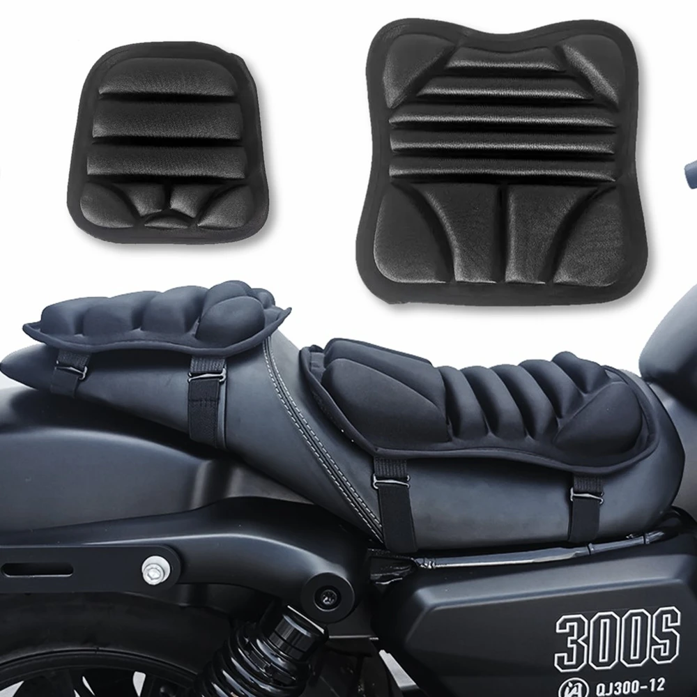 Motorcycle Seat Pad 3D Comfort Gel Cushion Seat Breathable Universal Shock Absorbing Seat Cover for Advanced Mountain