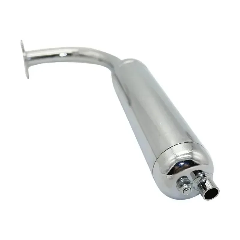 رائجة البيع دراجة نارية دراجة اكسسوارات 2-السكتة الدماغية 50CC-80CC ل كاتم صوت ماسورة العادم مدخنة الحديد العادم جودة عالية صغيرة #6