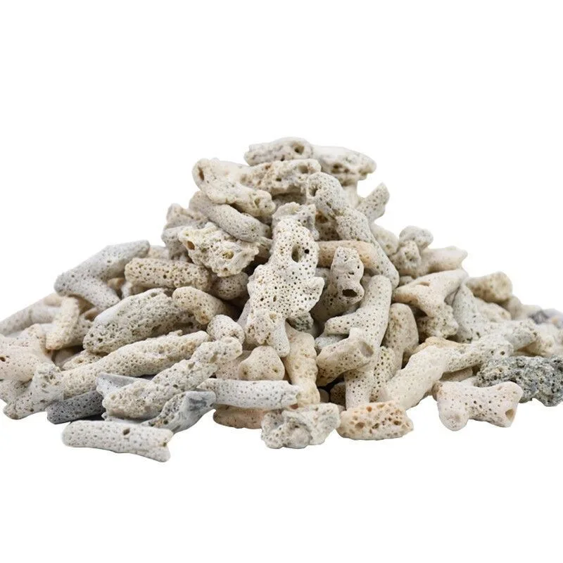 100g/200g Natural Coral Sand For Aquariums Decorative Fish Tank Bottom Layer, Sea Coral Stone Filter Media