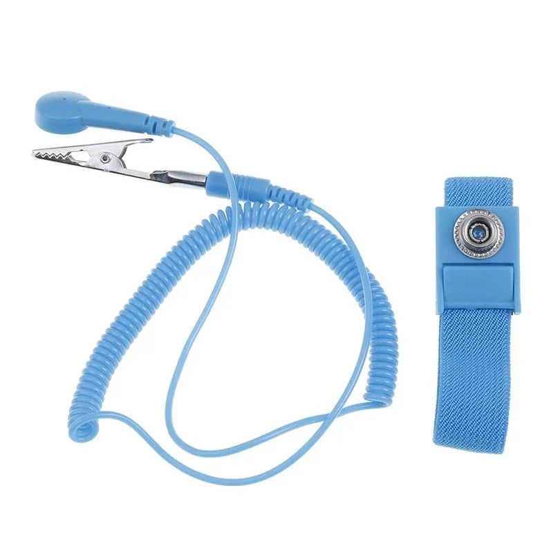 1Pcs Brand Anti Static ESD Wrist Strap Discharge Grounding Prevent Static Shock With Clip For Sensitive Electronics Repair Work