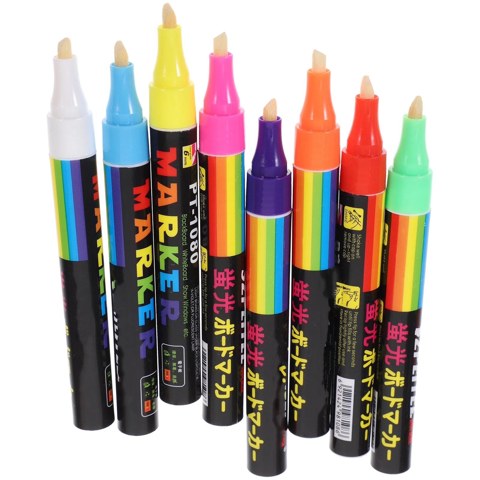 

8Pcs Marking Pen Set Eco-Friendly Material Easy Wipe Multi-Color Stationery Beekeeping Tool Marking