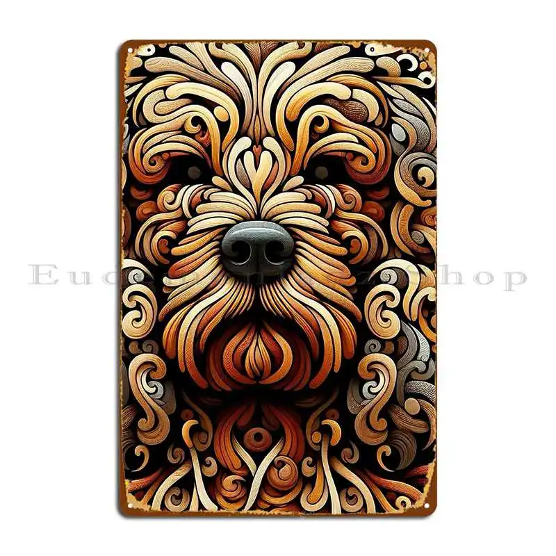 Bernedoodle Mosaic Trails Metal Plaque Poster Personalized Garage Home Living Room Cinema Tin Sign Poster