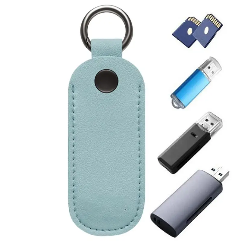 Key Ring Pendrive Holder Storage Bag USB Flash Drive Memory Stick Case U Disk Pouch