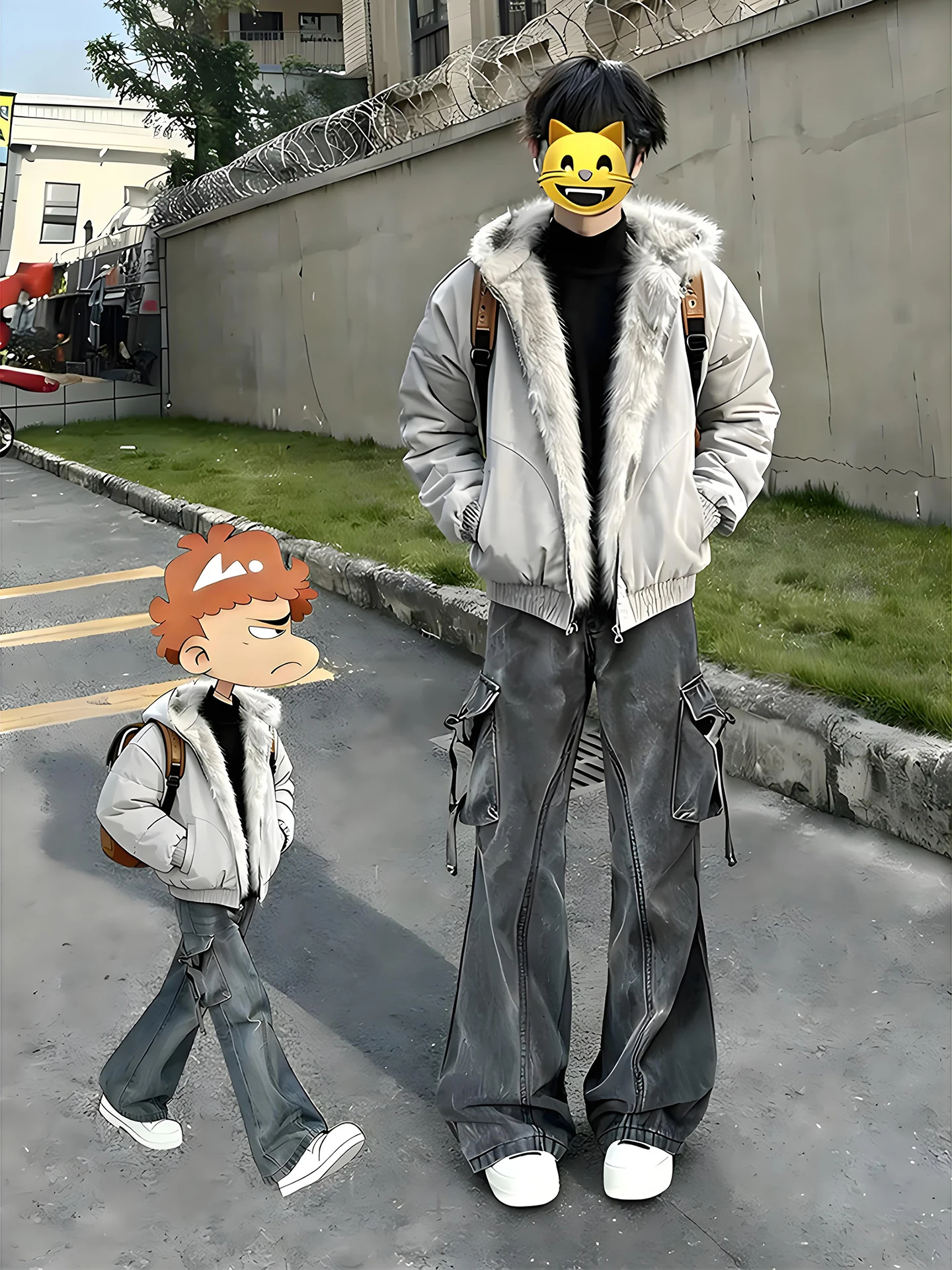 

Американская зимняя куртка-парка с капюшоном и меховым воротником для мужчин, утепленная хлопковая рабочая одежда, молодежная повседневная модная куртка