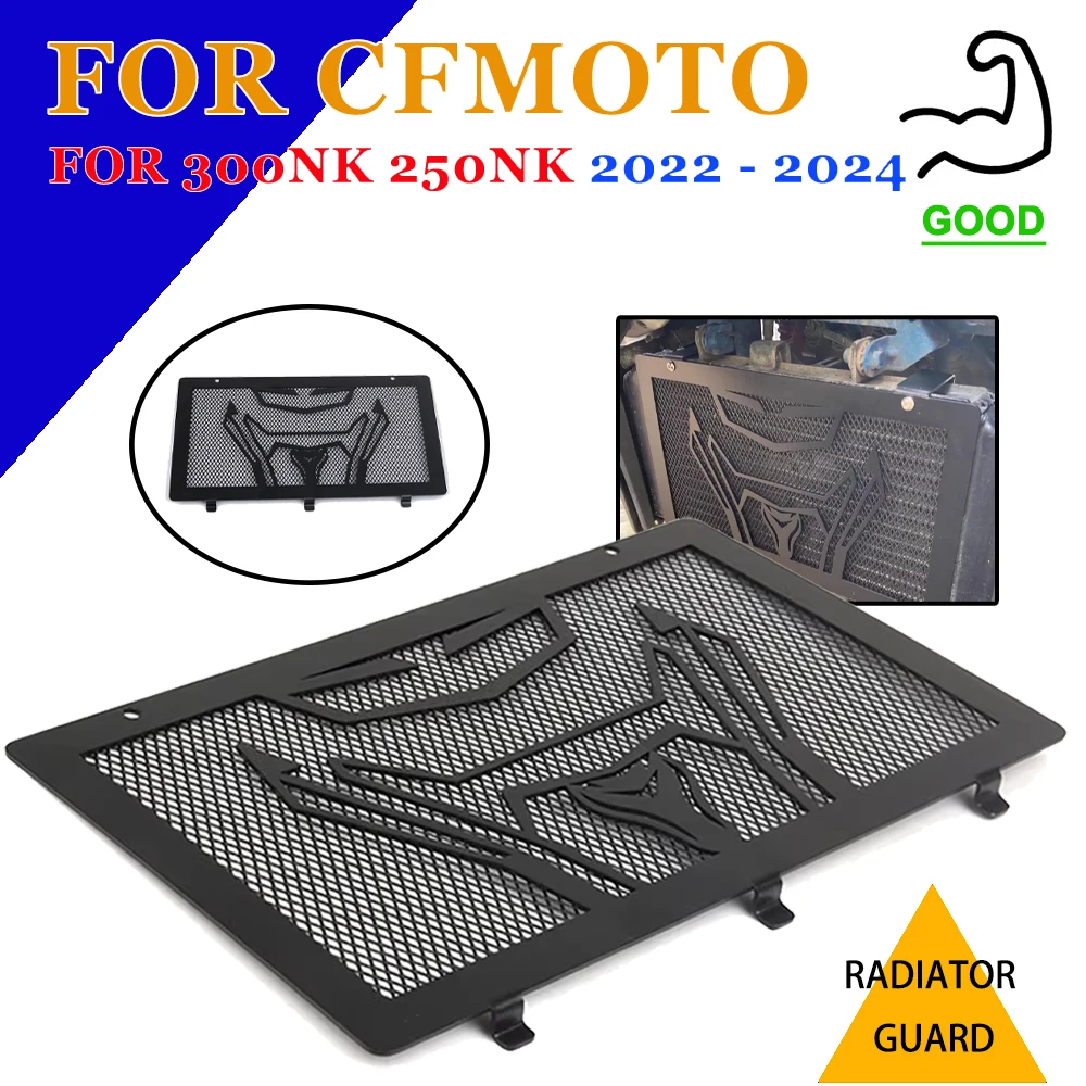 

For CFMOTO CF MOTO NK250 250NK 300NK NK 300 NK 250 2022 - 2024 Motorcycle Radiator Cover Grill Guard Water Tank Mesh Shield