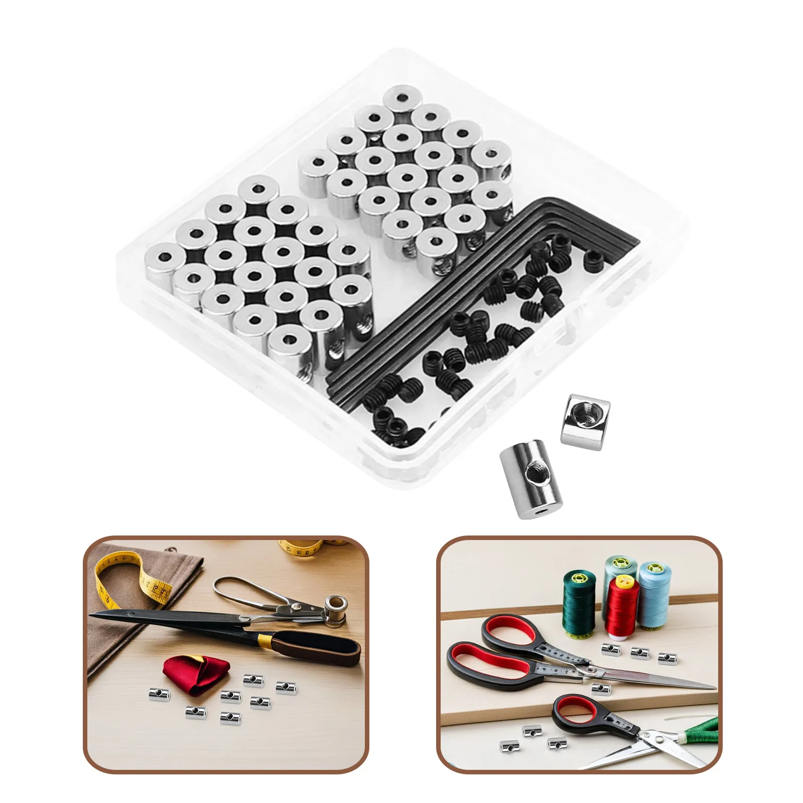 1Set Screw Wrench Pin Backs Hard Stable Metal Badge Locking Pin Keepers for Clothes Bags Hats Jeans Secure Pins