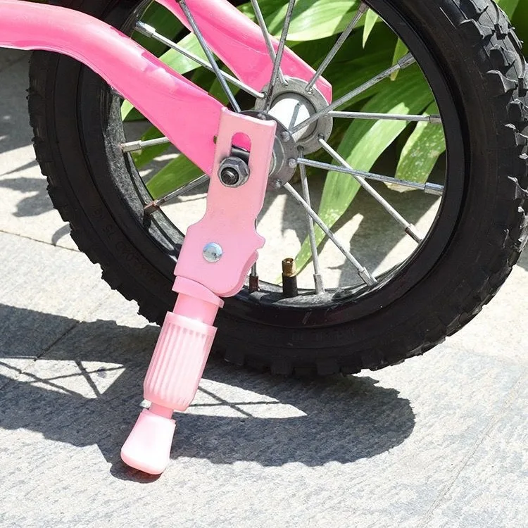 

Kids Bike Kickstand Pink 14 16 18 20 Inch Bicycle Parking Stand Rear Mount Premium Steel NonSlip Foot for Mountain Road BMX Bike