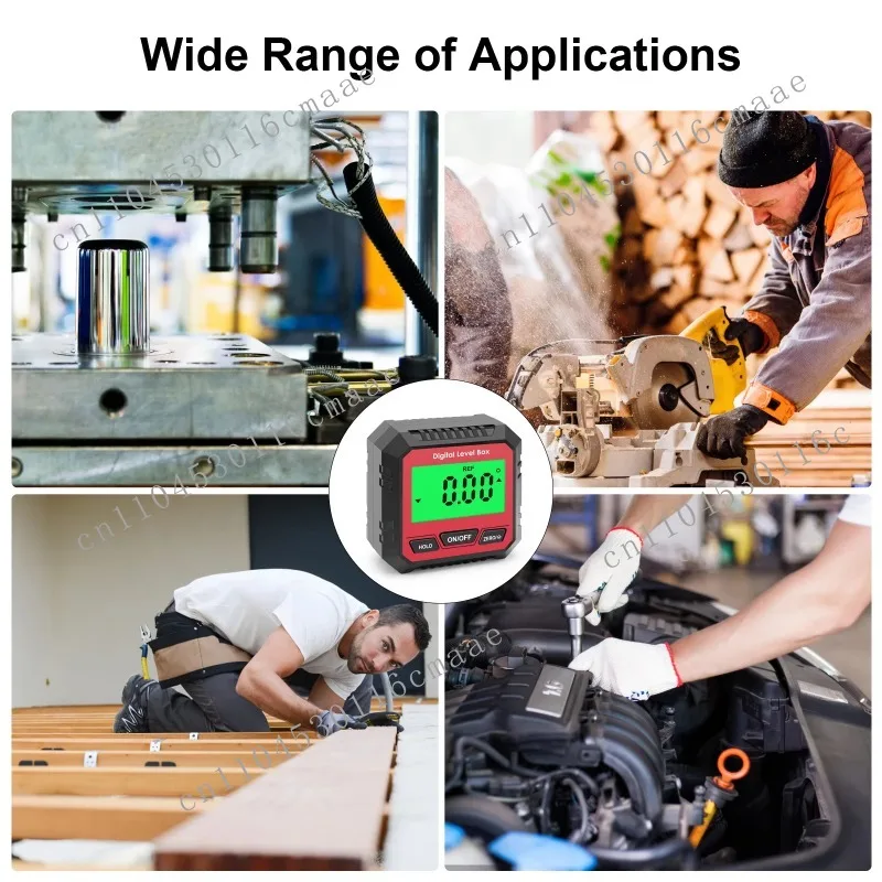 High-precision and durable electronic digital display inclinometer Magnetic force level Angle ruler Mini measuring instrument