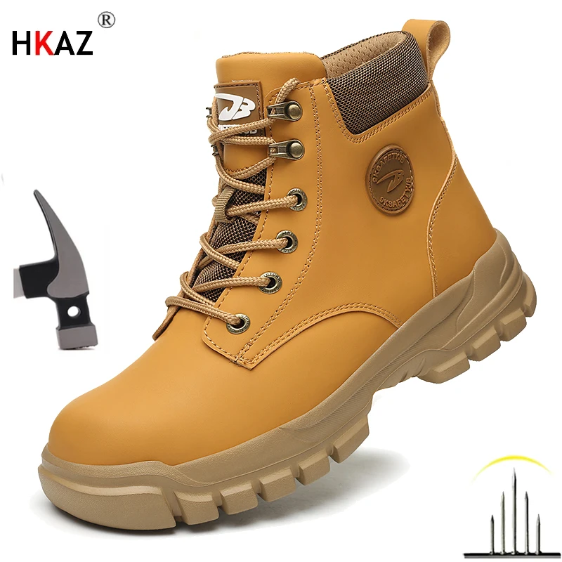 

Work Safety Shoes Men Anti-smash Anti-stab Work Shoes Sneakers Steel Toe Shoes Male Indestructible Slip-resistant shoes