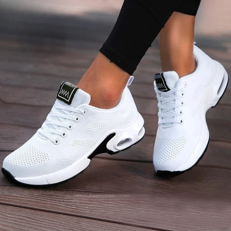 

Women Platform Casual Sneakers Shoes Mesh Breathable Running Shoes Chunky Summer Sports Tenis Luxury Vulcanize Shoes
