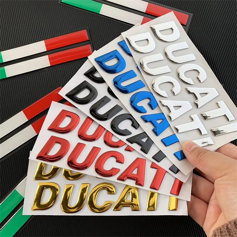 Para Ducati Monster 600 620ie 696 796 797 821 937 3D motocicleta cromo plata pegatina emblema tanque Moto pegatinas