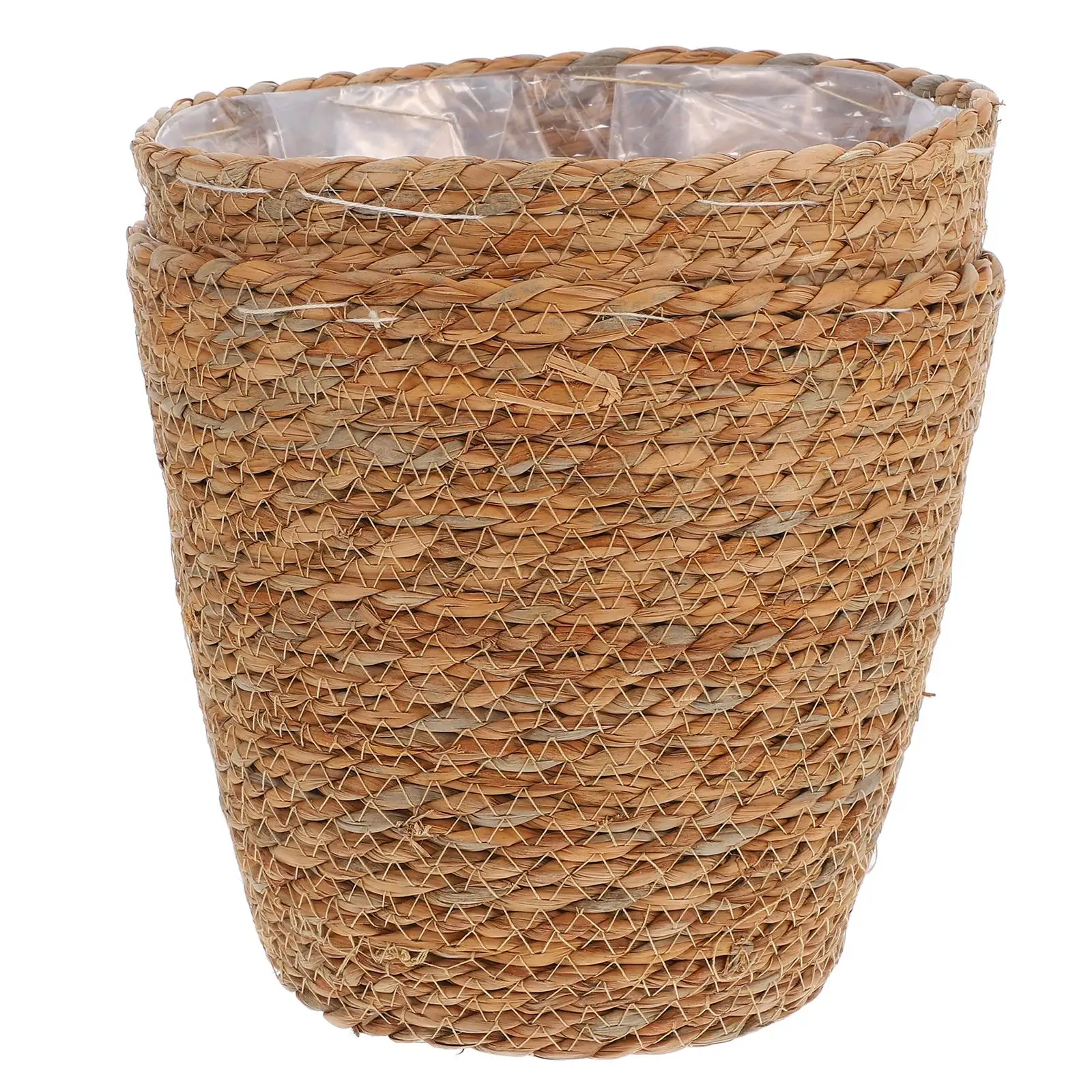 

2 Pcs Flower Pot Cover Seagrass Basket Durable Retro Planter Baskets Woven Storage Baskets for Storage