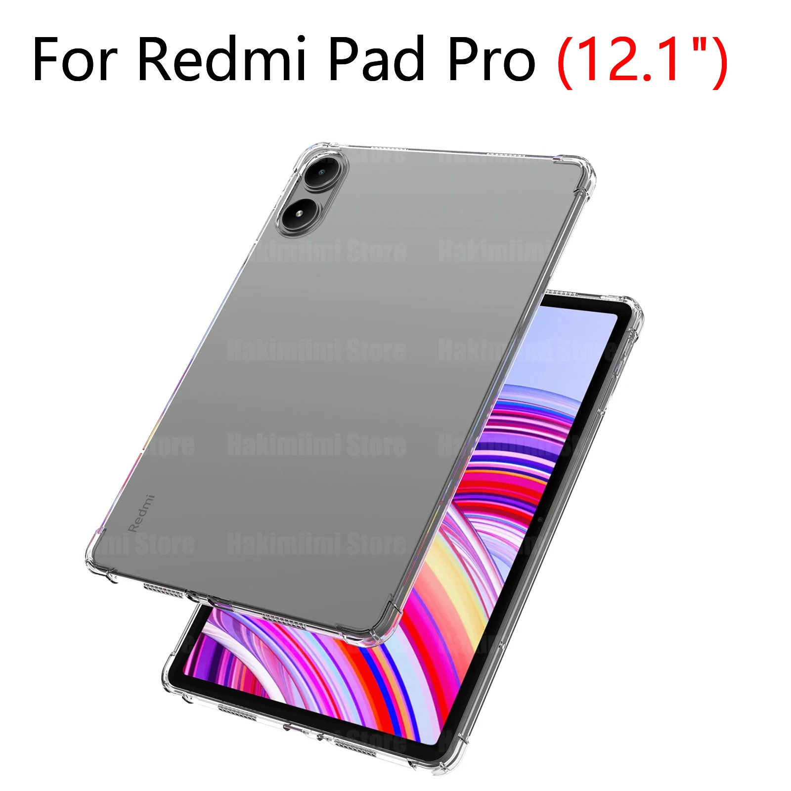 

Прозрачный чехол для Xiaomi Redmi Pad Pro 12,1 дюймов HD ультратонкий силиконовый прозрачный мягкий ТПУ Чехол протектор подушка безопасности противоударный чехол