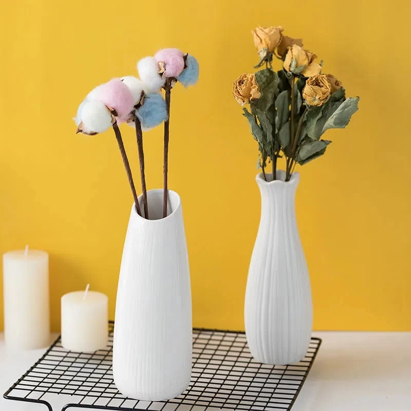 

Nordic Style Creative Vase Ceramic Vases Decoration Ornament Flower Arrangement Vase Modern Flower Pot Home Flowers Art Decor