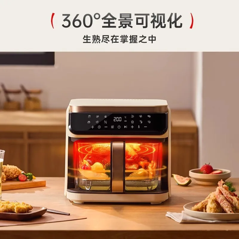 High quality and easy to use Recommended air fryer Transparent visual   non-turning glass liner