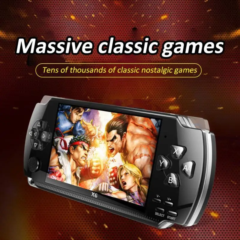 Imagem -04 - Handheld Game Console Portátil Preinstalle 1500 Jogos Suporta tv Out Video Game Machine Boy Player 4.0 8g 32g x6