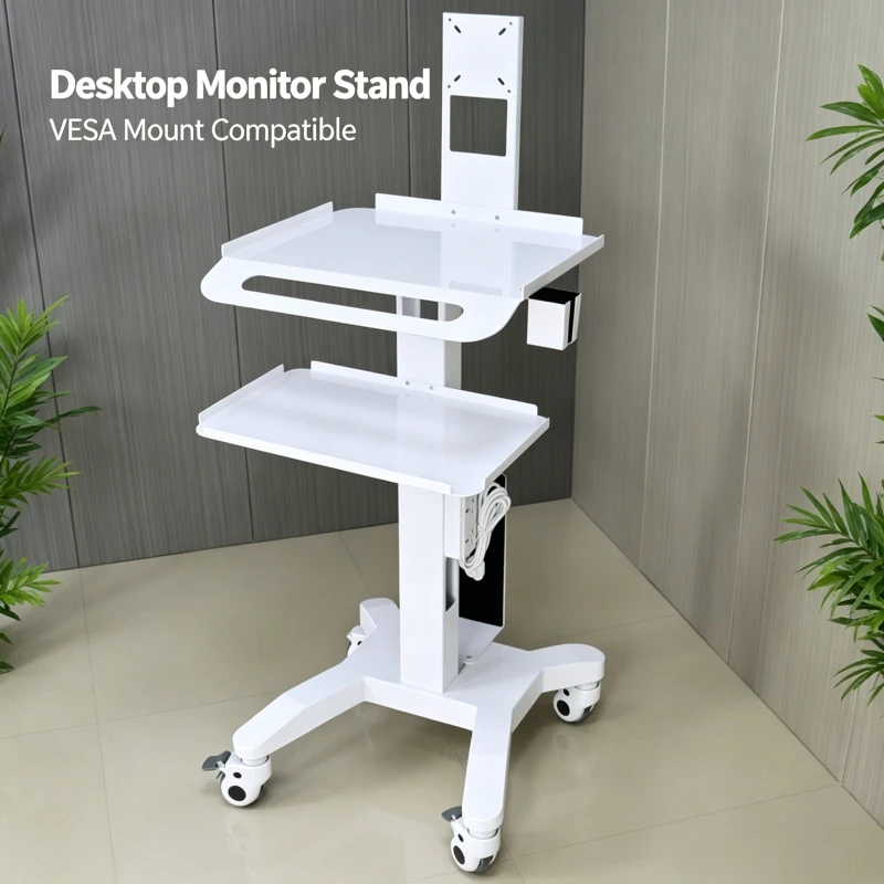 Chariot mobile dentaire multifonctionnel pour scanner buccal, chariot à instruments, pour endoscope oral, table d'affichage médical pour ordinateur portable
